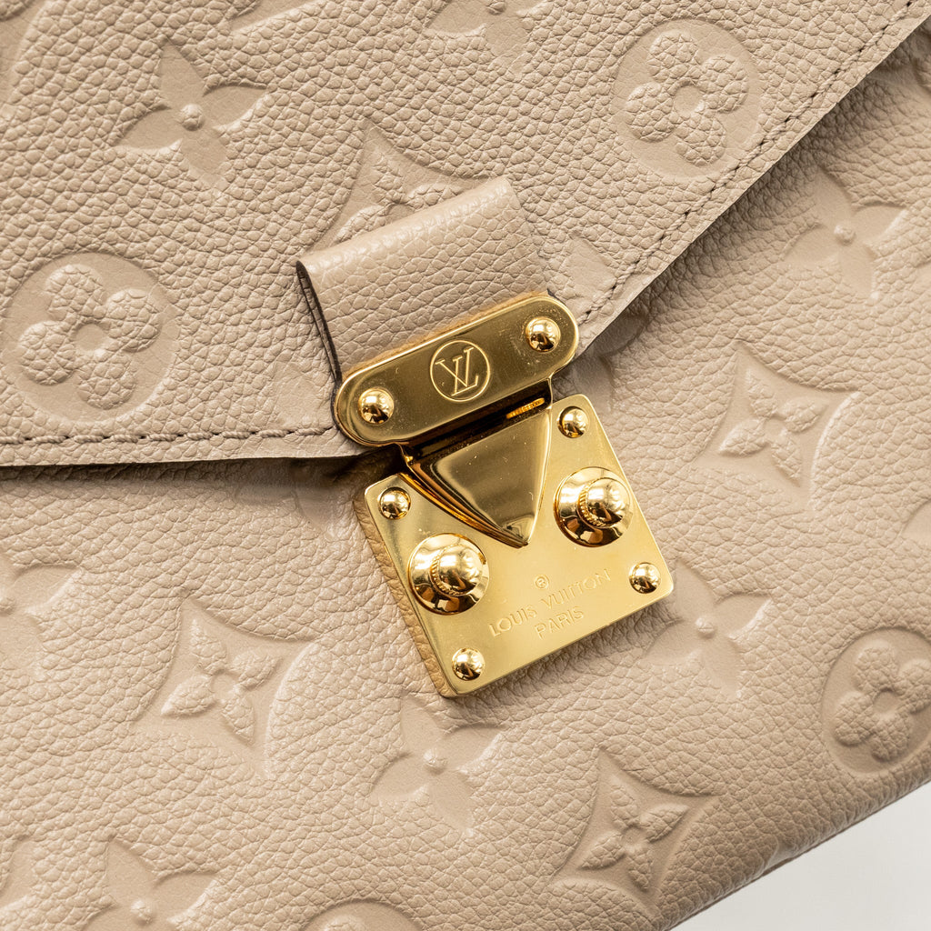 LOUIS VUITTON POCHETTE METIS MONOGRAM EMPREINTE TOURTERELLE GHW