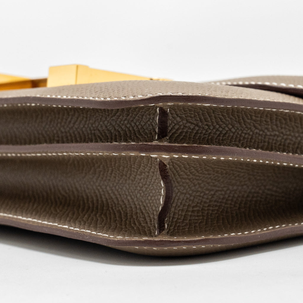 HERMES MINI CONSTANCE EPSOM ETOUPE GHW