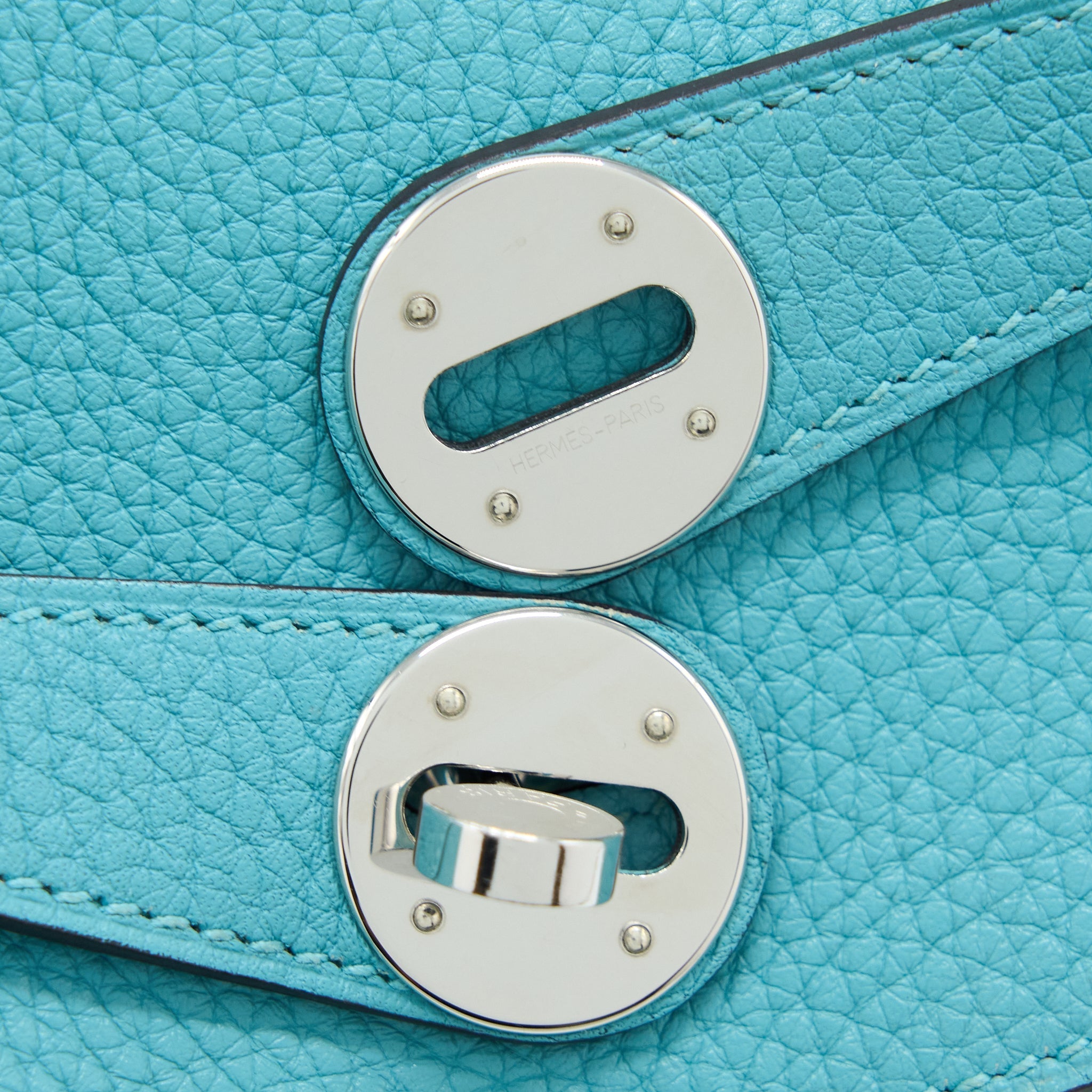 HERMES LINDY 30 CLEMENCE 3Z BLUE SAINT CYR SHW