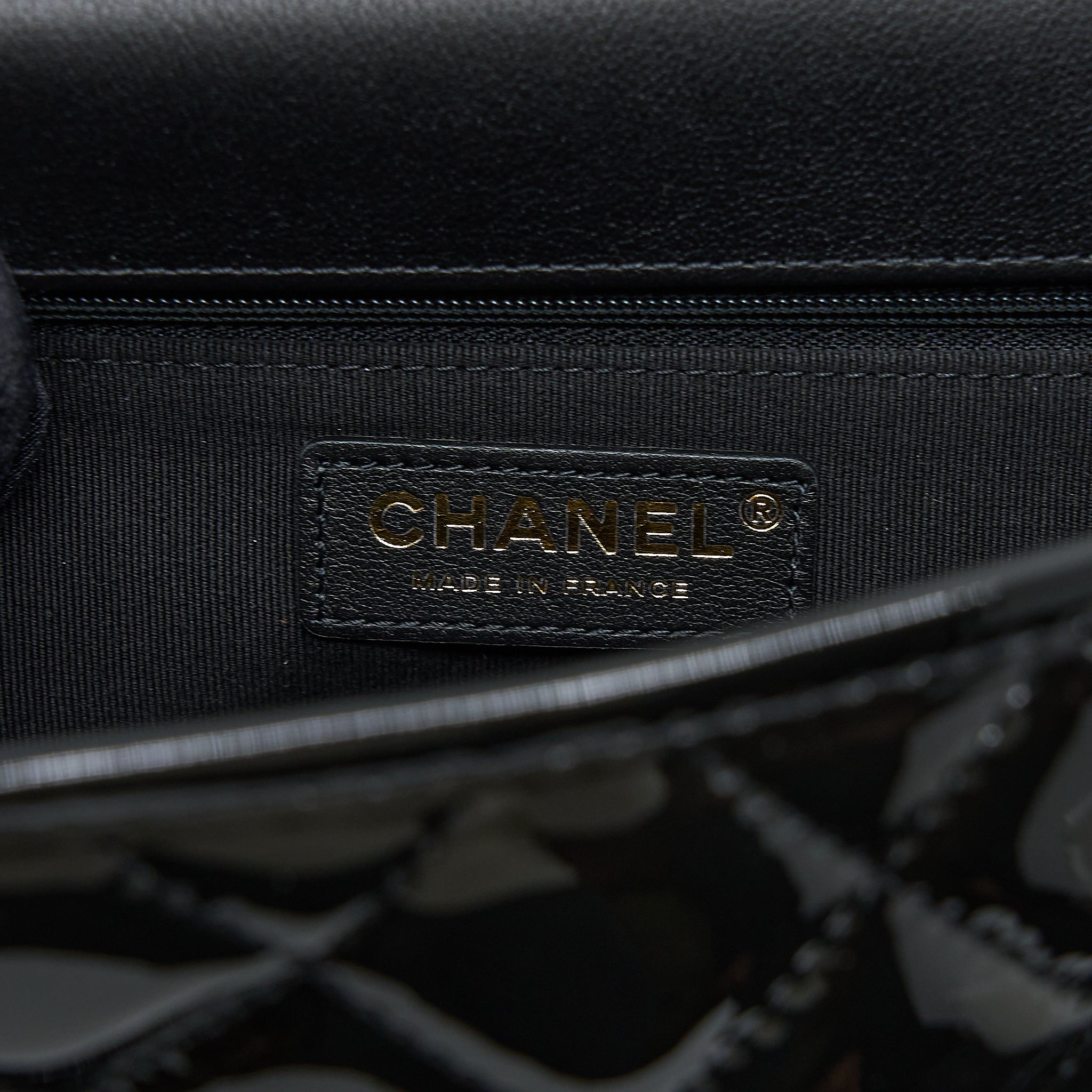 CHANEL 22K LARGE BACKPACK PATENT BLACK BRUSHED GHW (MICROCHIP)