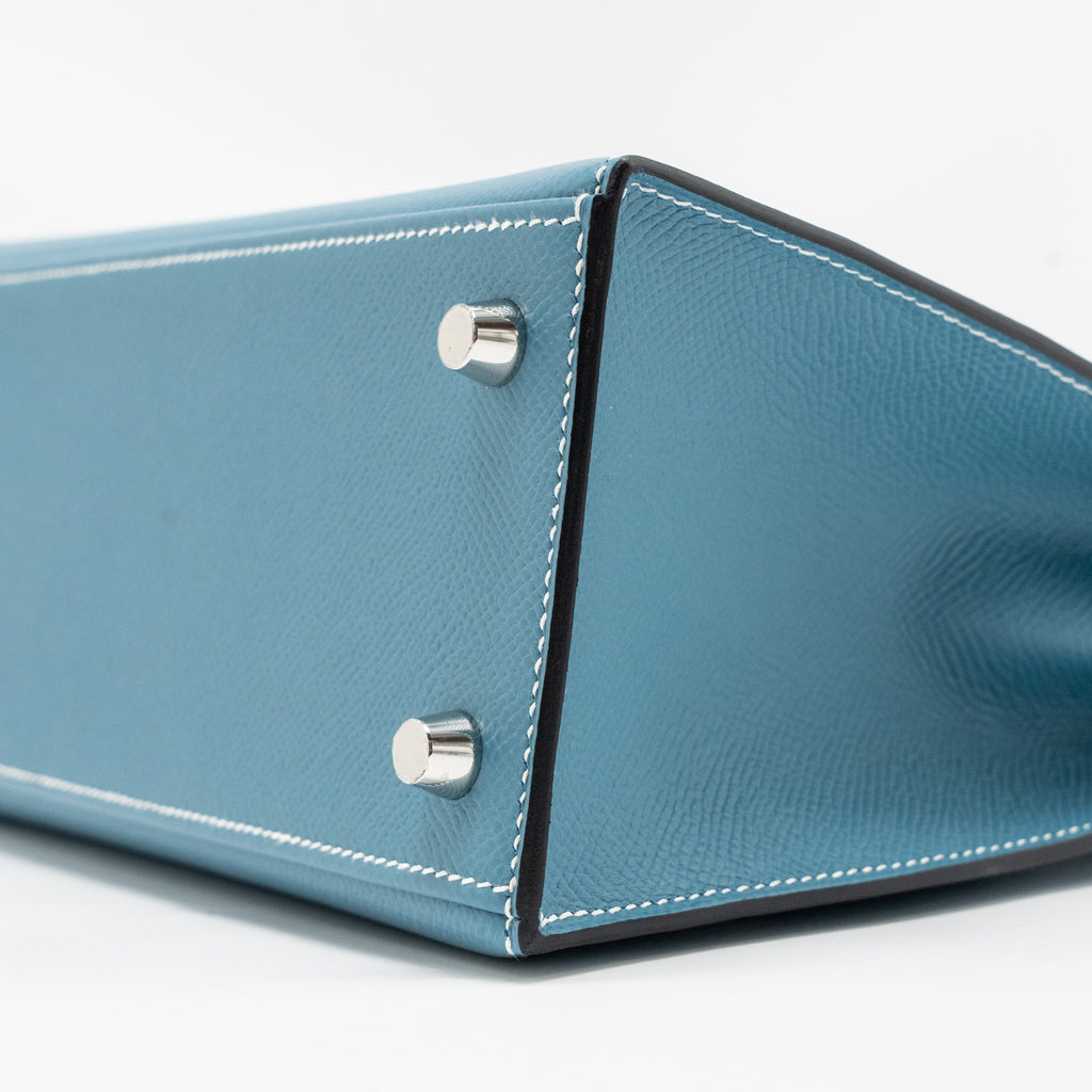 HERMES KELLY 25 EPSOM NEW BLEU JEAN SHW