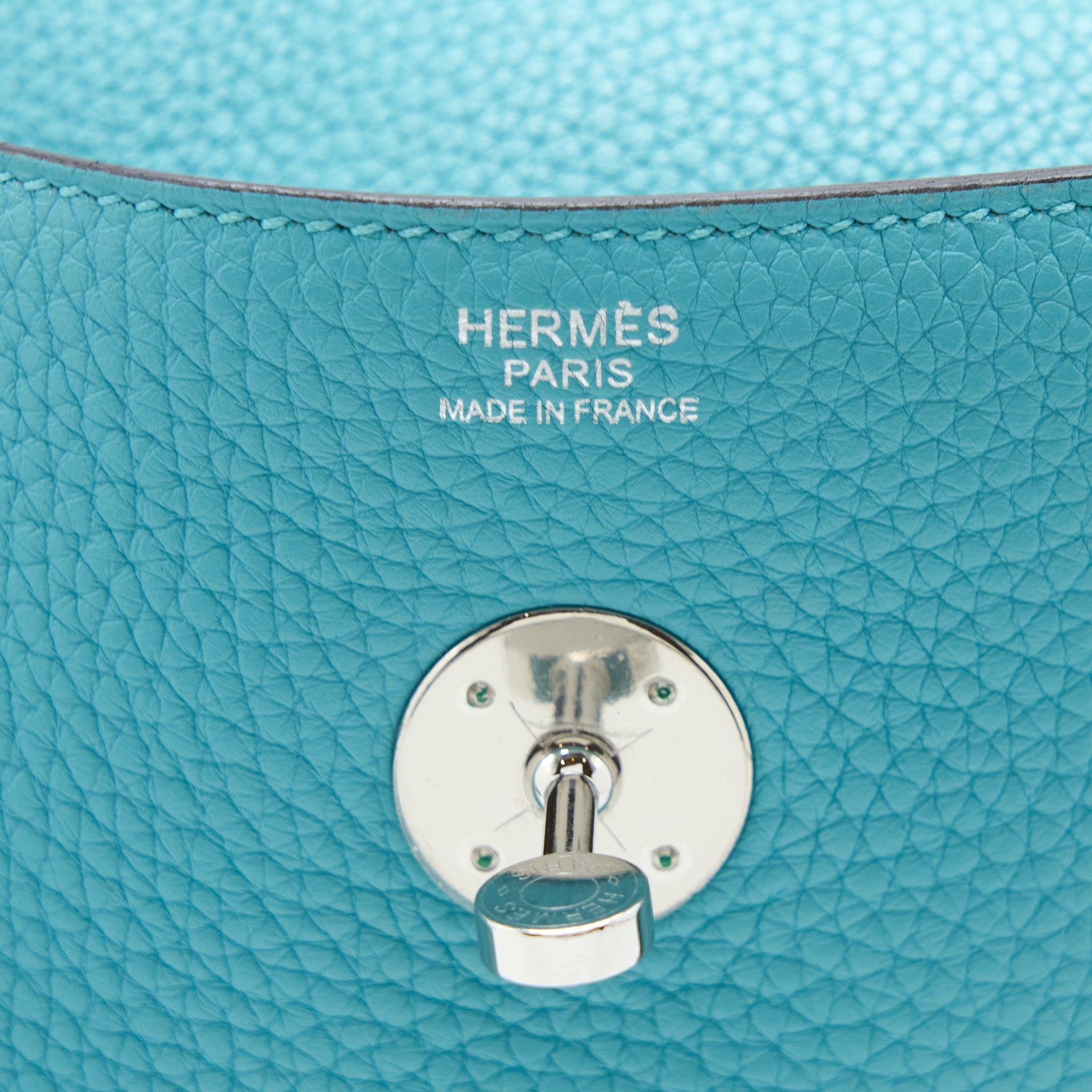 HERMES LINDY 30 CLEMENCE 3Z BLUE SAINT CYR SHW