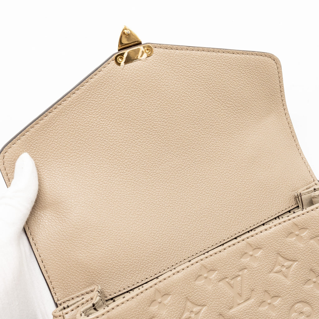 LOUIS VUITTON POCHETTE METIS MONOGRAM EMPREINTE TOURTERELLE GHW