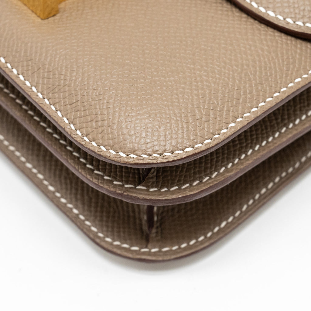 HERMES MINI CONSTANCE EPSOM ETOUPE GHW