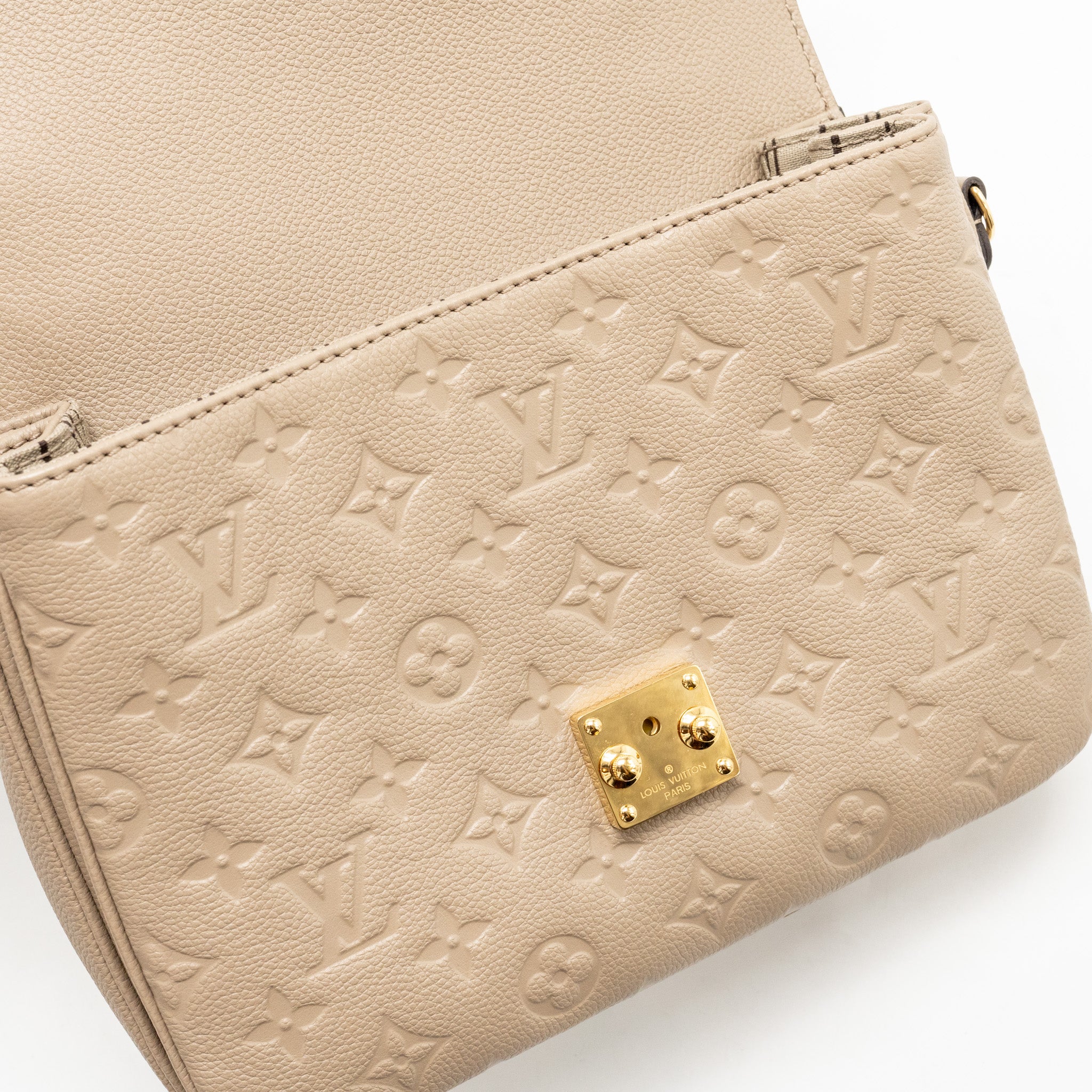 LOUIS VUITTON POCHETTE METIS MONOGRAM EMPREINTE TOURTERELLE GHW