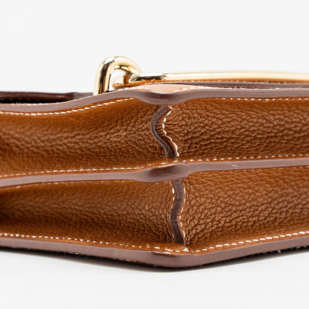 HERMES MINI ROULIS BARENIA FAUBOURG 34 FAUVE GOLD LGHW