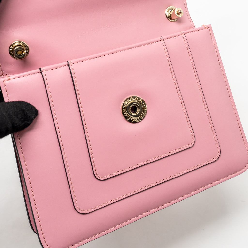 BVLGARI SERPENTI FOREVER CROSSBODY BAG CALFSKIN PINK LGHW