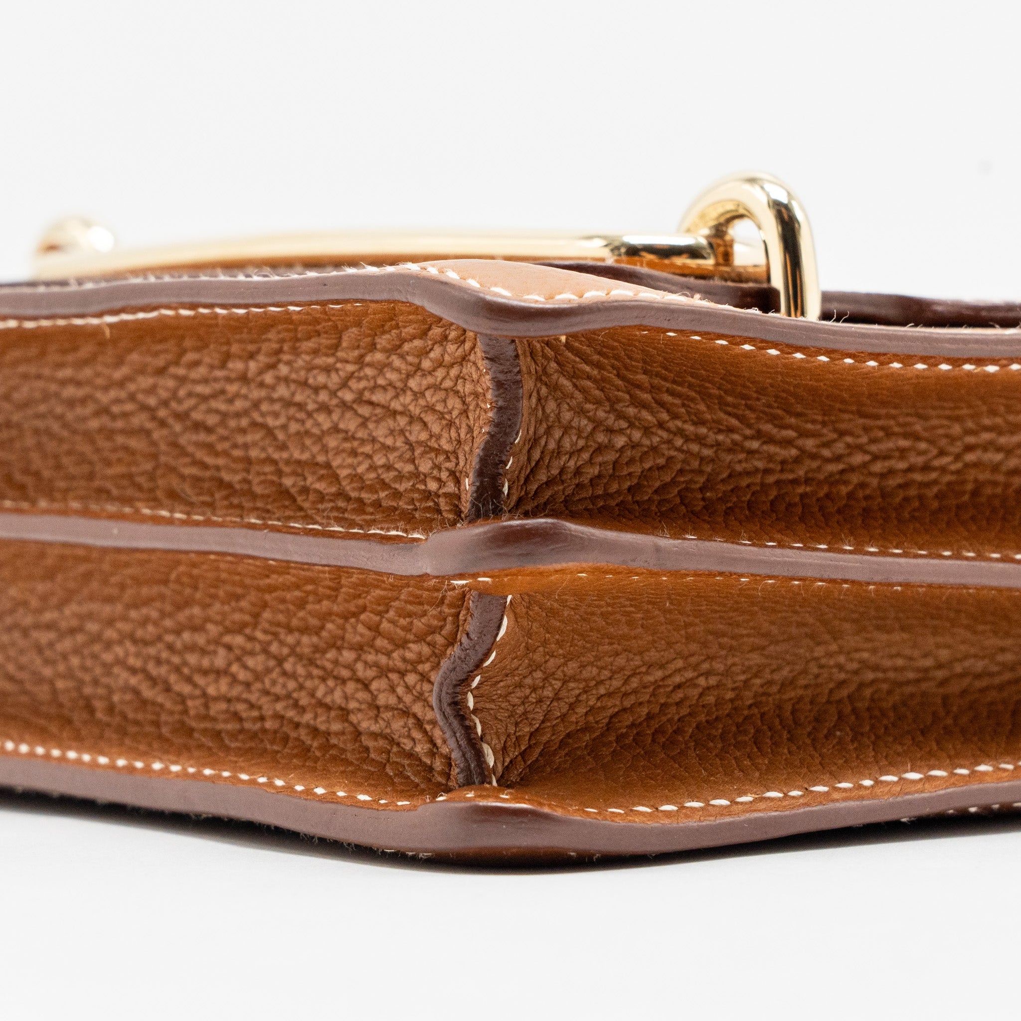 HERMES MINI ROULIS BARENIA FAUBOURG 34 FAUVE GOLD LGHW