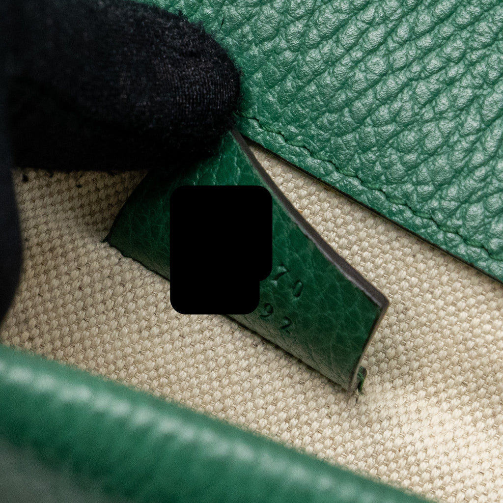 GUCCI DIONYSUS GG MINI BAG CALFSKIN GREEN SHW