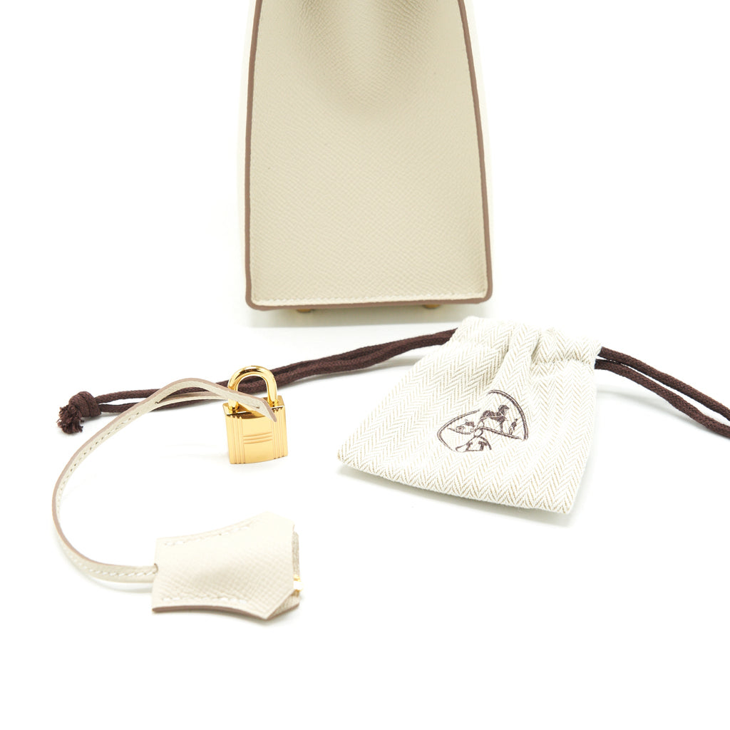 HERMES KELLY 25 EPSOM LEATHER 10 CRAIE GHW