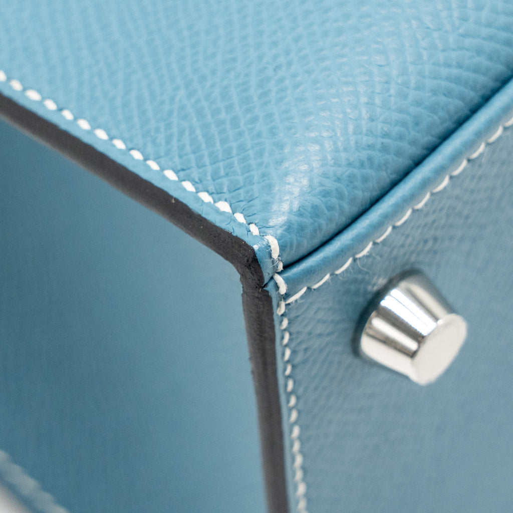 HERMES KELLY 25 EPSOM NEW BLEU JEAN SHW