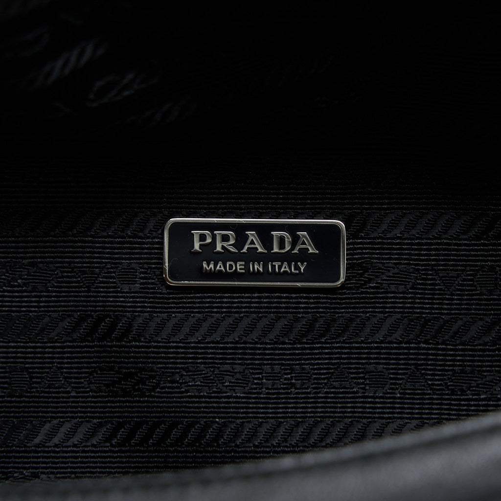 PRADA PADDED NAPPA TRIANGLE BAG BLACK SHW