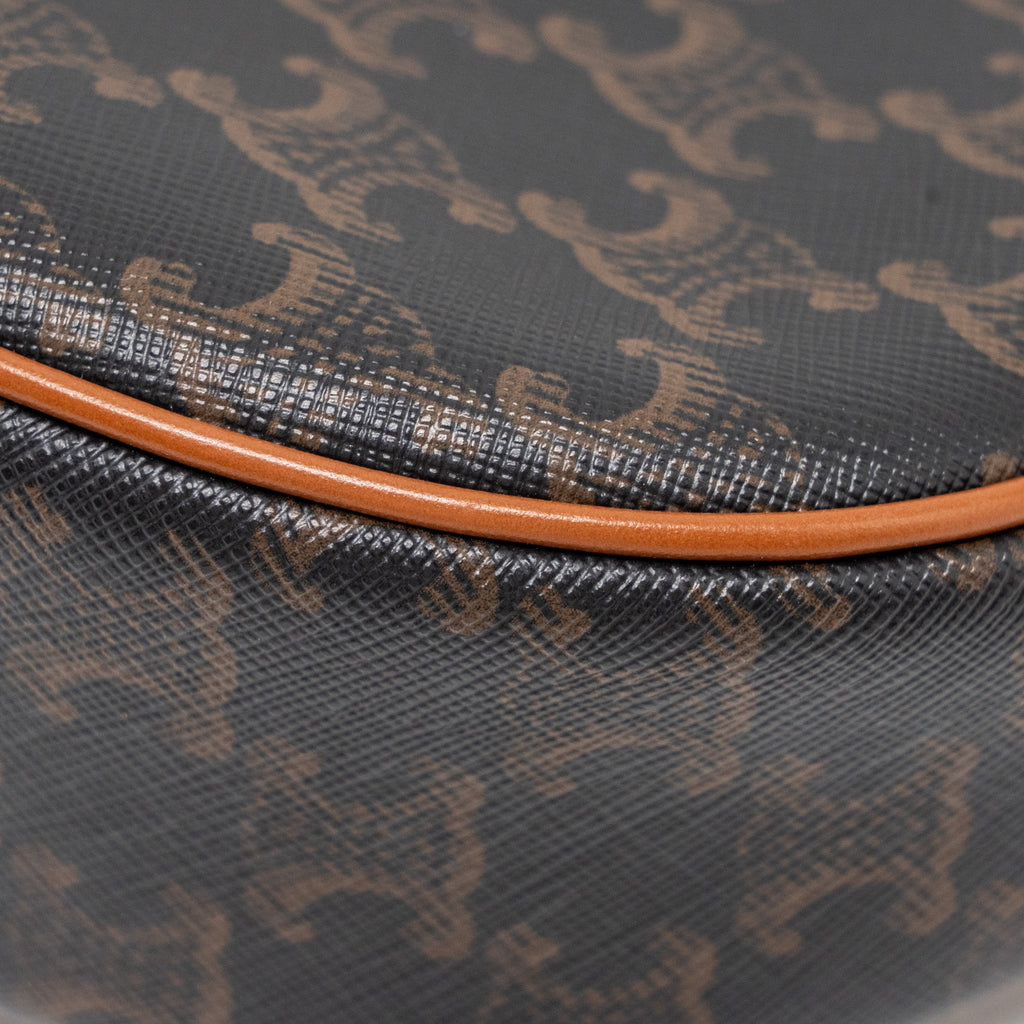 CELINE AVA BAG TRIOMPHE CANVAS / CALFSKIN TAN GHW