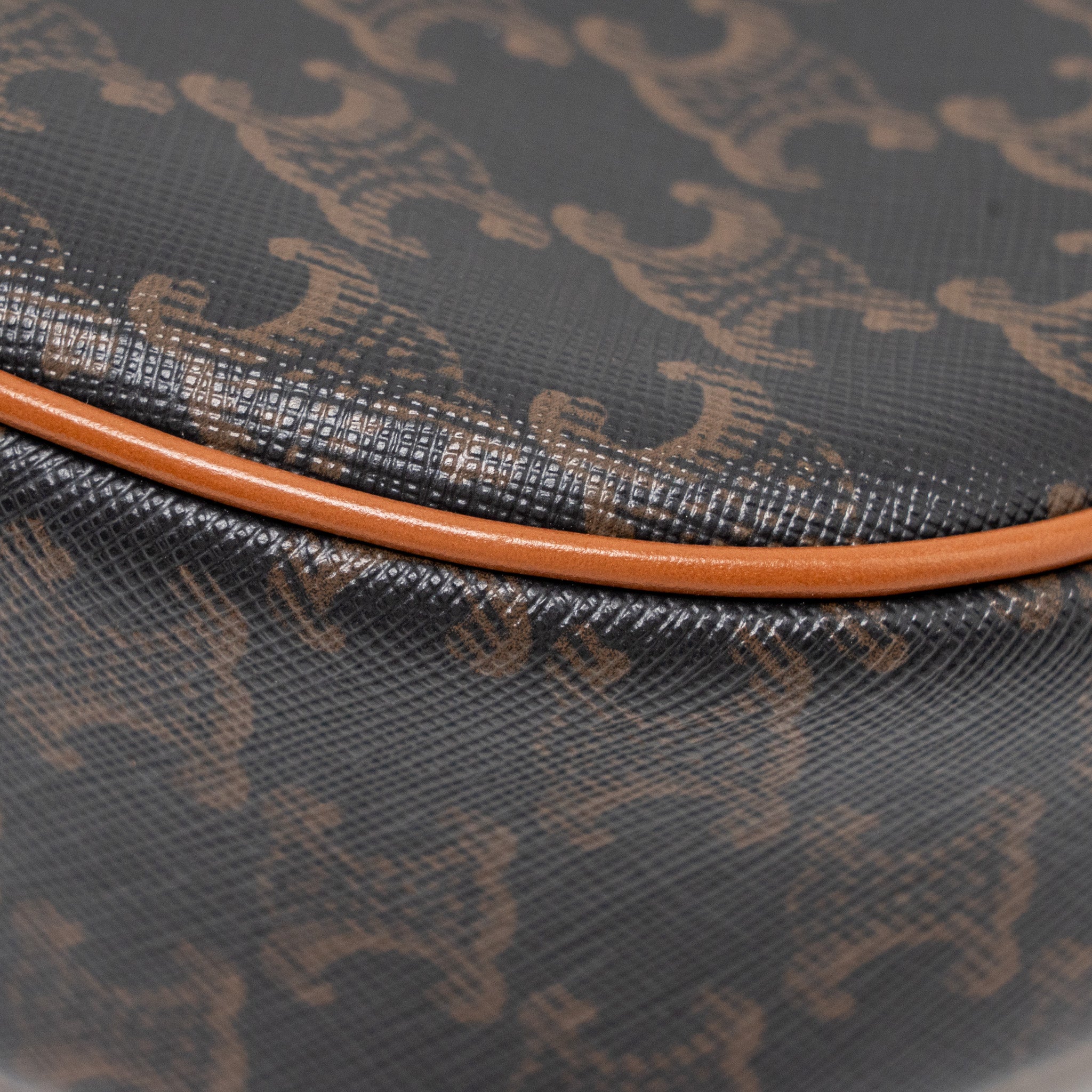 CELINE AVA BAG TRIOMPHE CANVAS / CALFSKIN TAN GHW