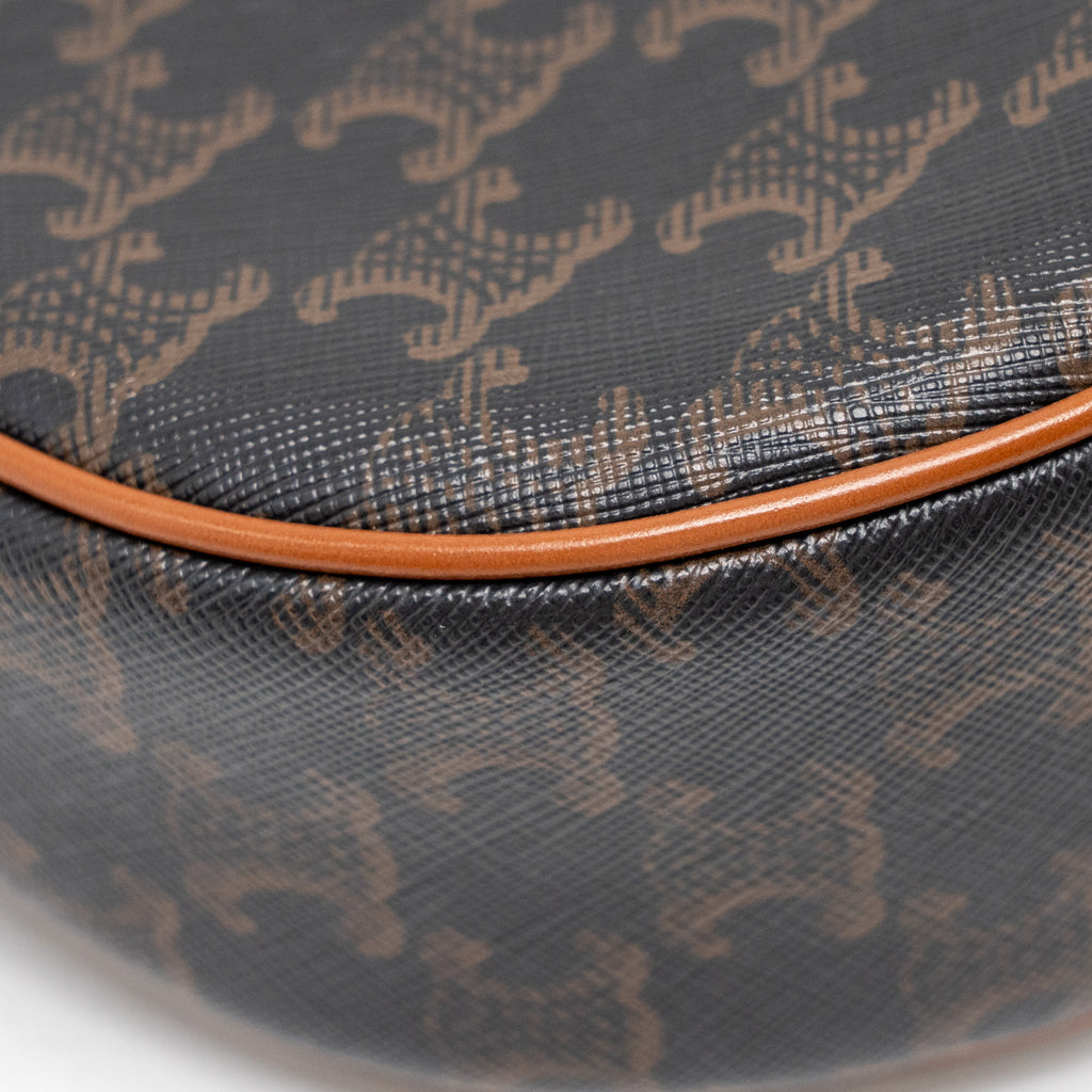 CELINE AVA BAG TRIOMPHE CANVAS / CALFSKIN TAN GHW
