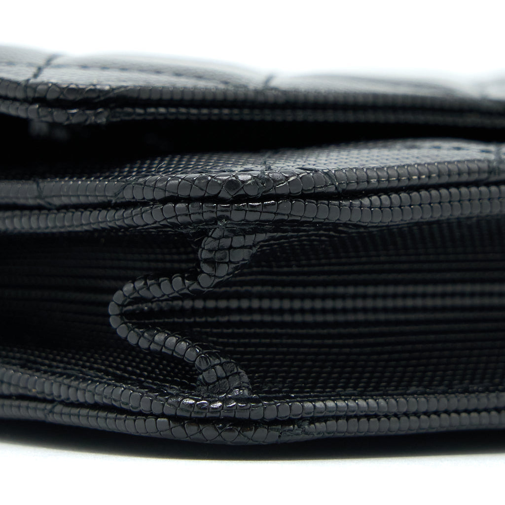 CHANEL LIMITED WALLET ON CHAIN CALFSKIN BLACK GHW