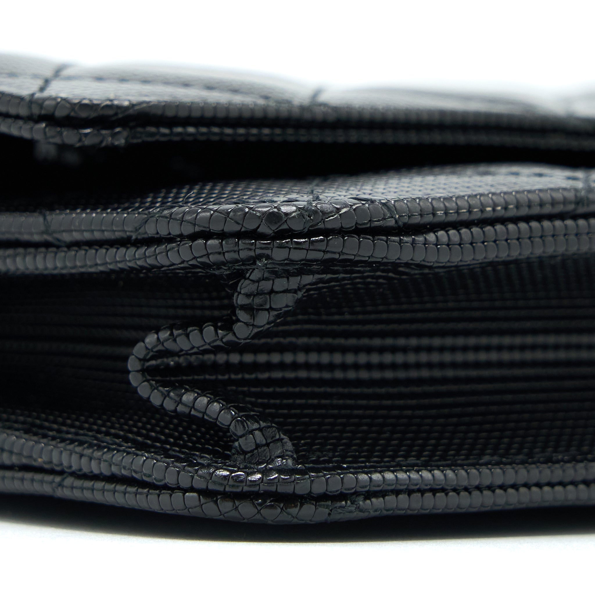CHANEL LIMITED WALLET ON CHAIN CALFSKIN BLACK GHW