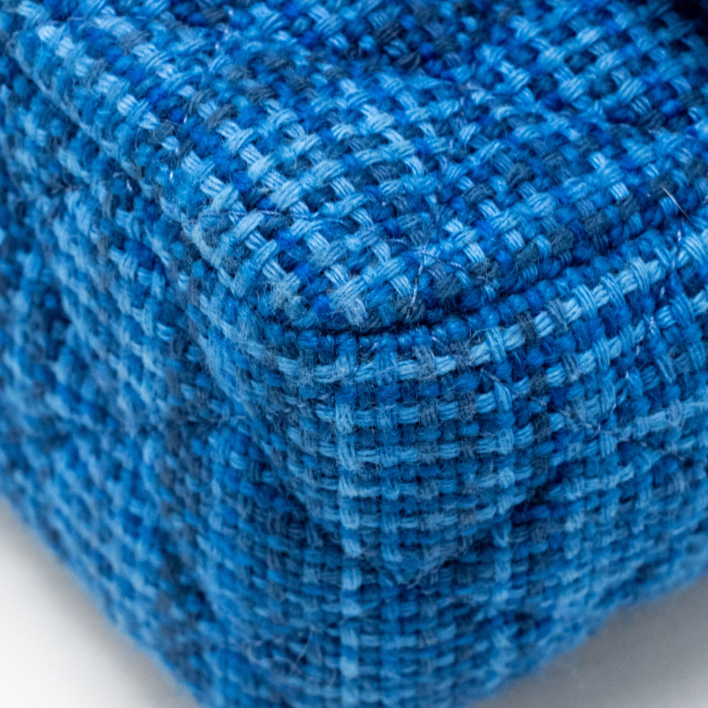 CHANEL MINI RECTANGULAR TWEED BLUE SHW