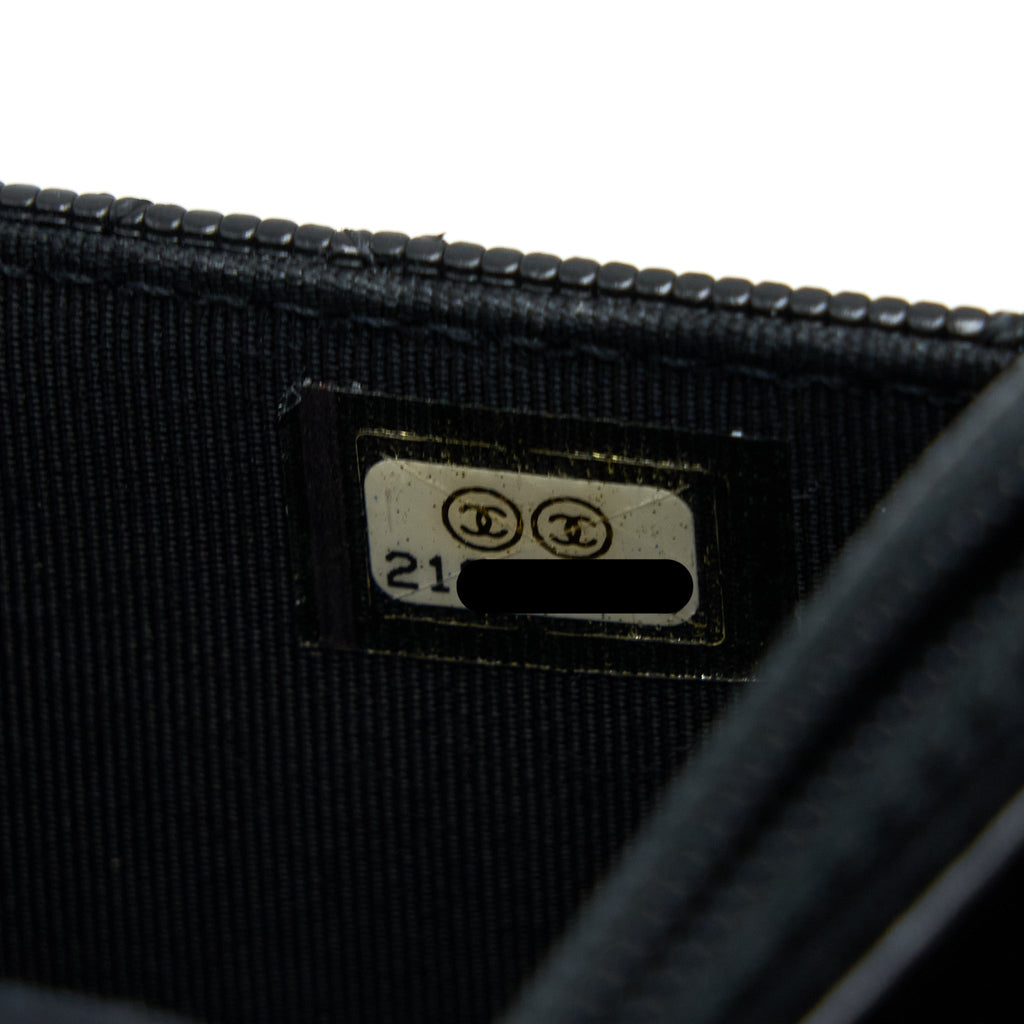 CHANEL LIMITED WALLET ON CHAIN CALFSKIN BLACK GHW
