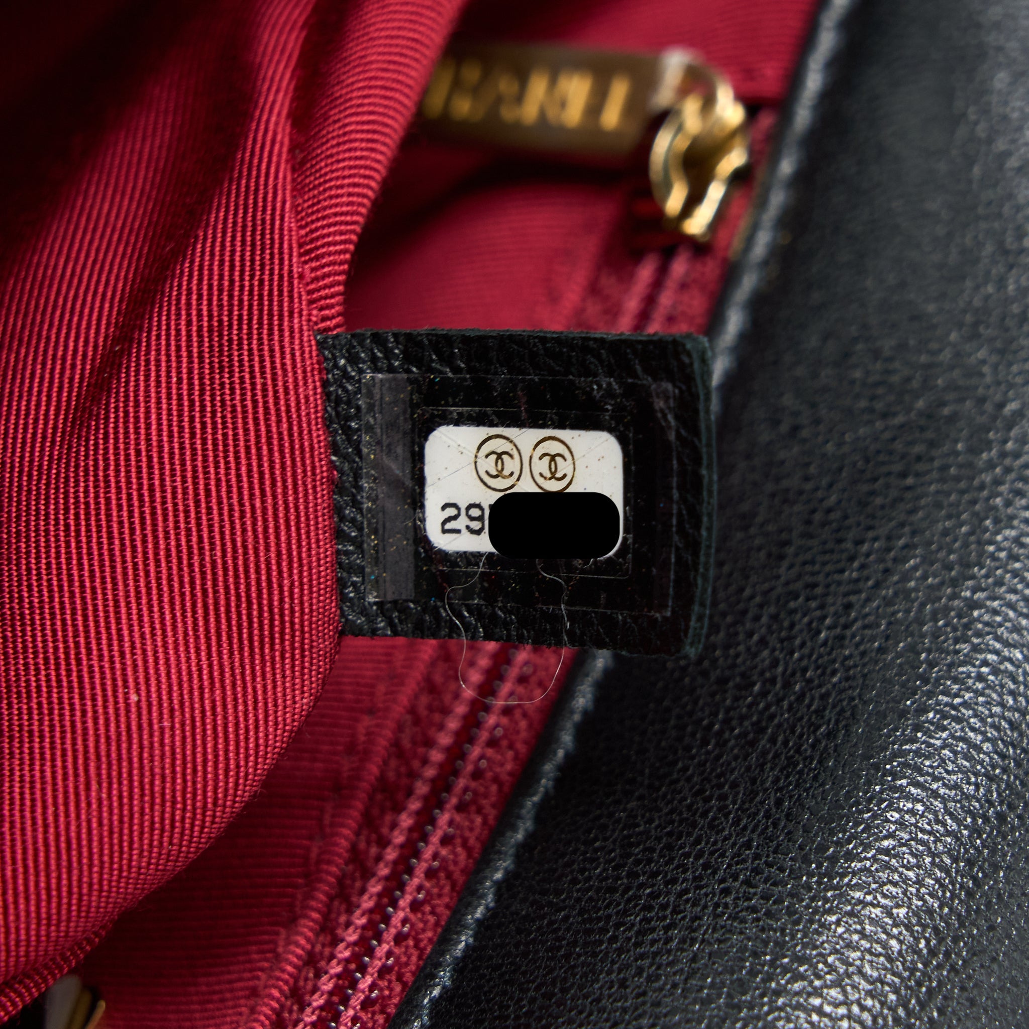 CHANEL SMALL 19 BAG GOATSKIN BLACK MULTICOLOURED HARDWARE
