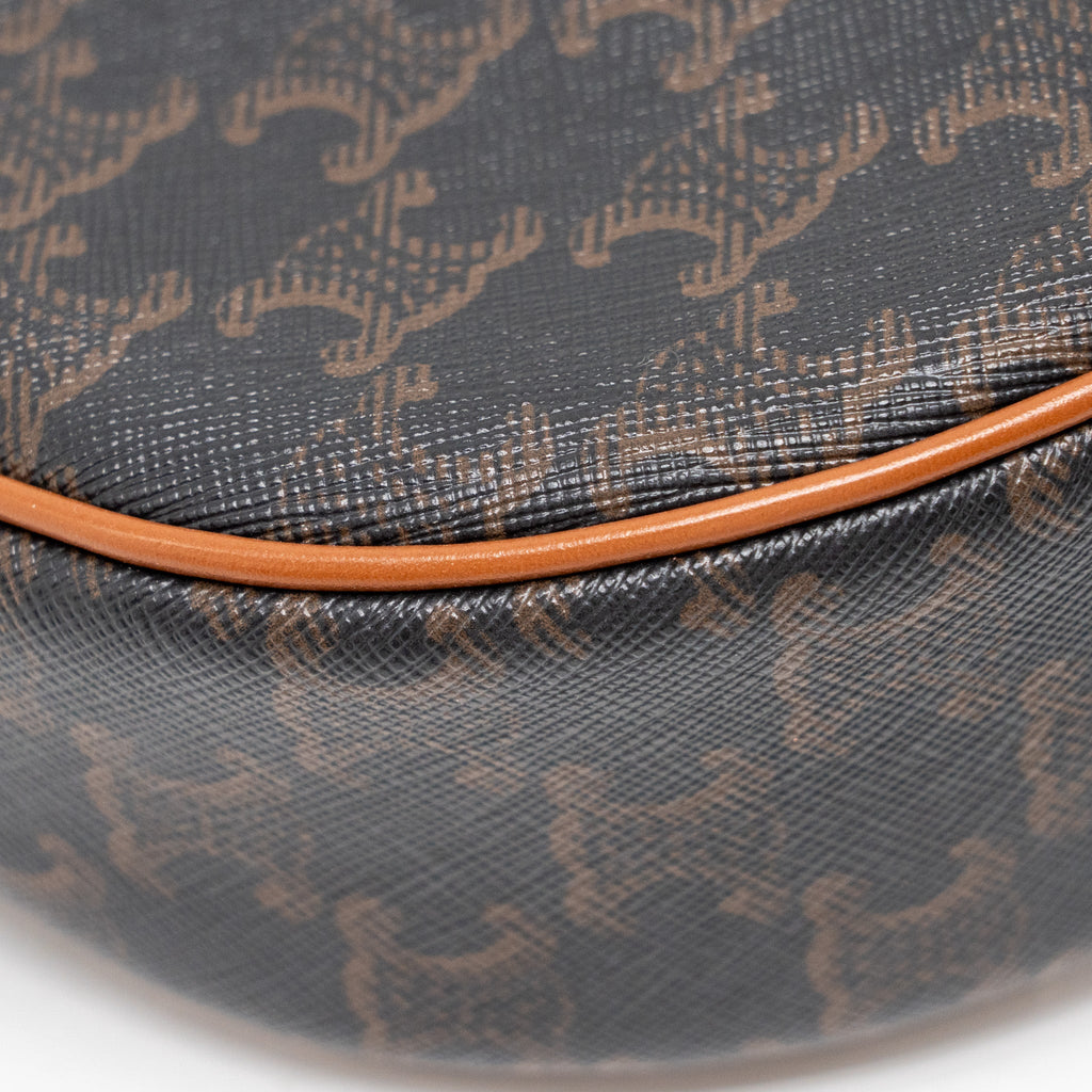 CELINE AVA BAG TRIOMPHE CANVAS / CALFSKIN TAN GHW