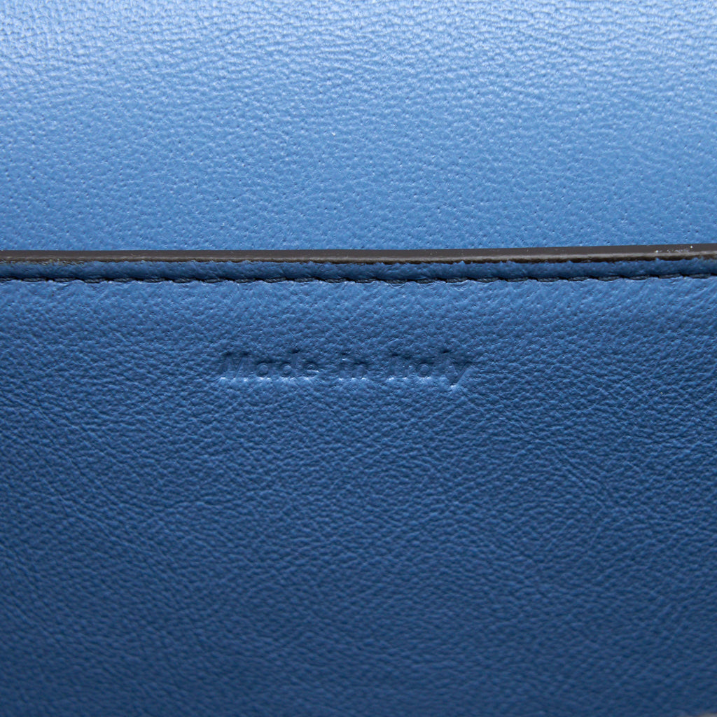 CELINE MEDIUM FRAME BAG MULTICOLOUR BLUE/LIGHT TAUPE GHW