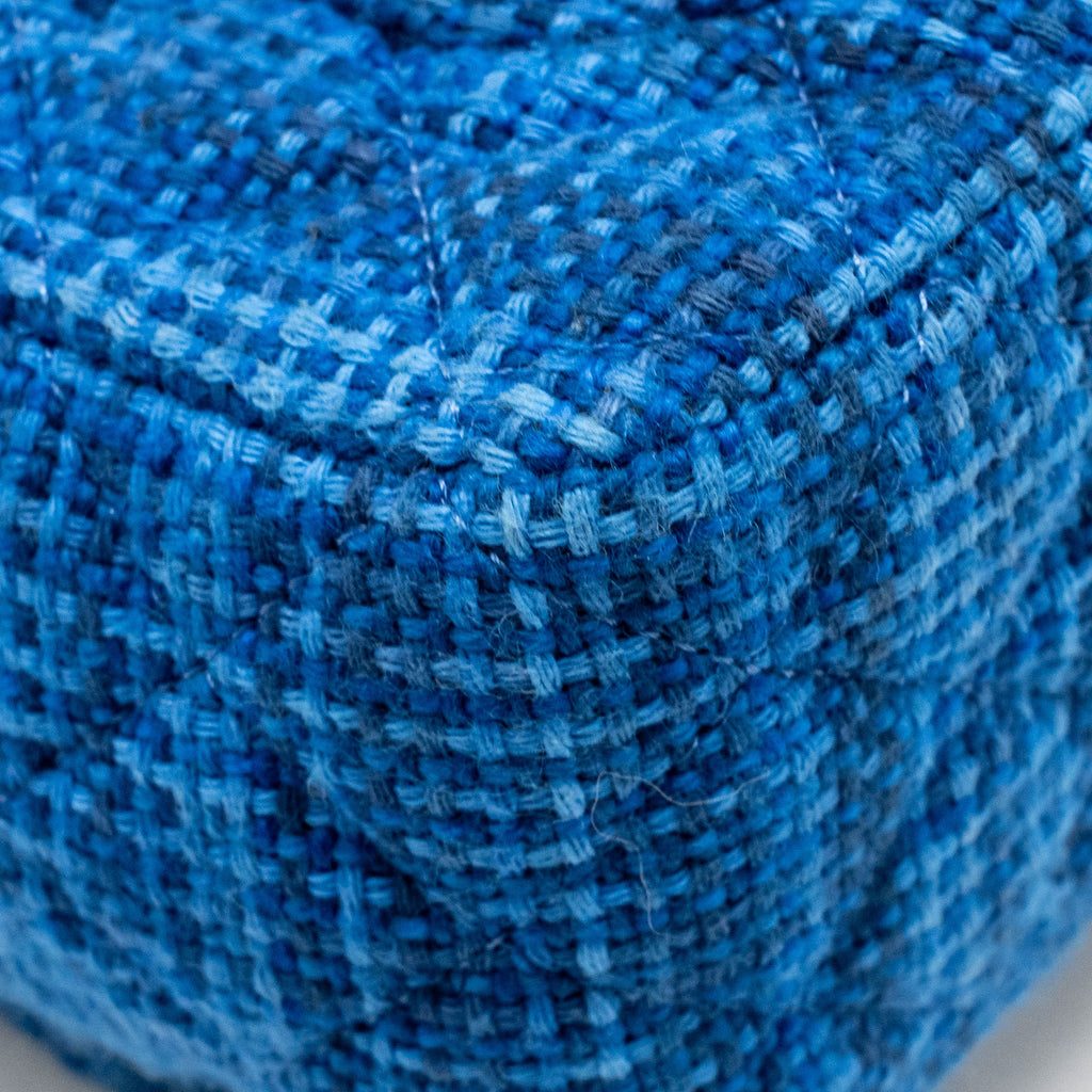 CHANEL MINI RECTANGULAR TWEED BLUE SHW