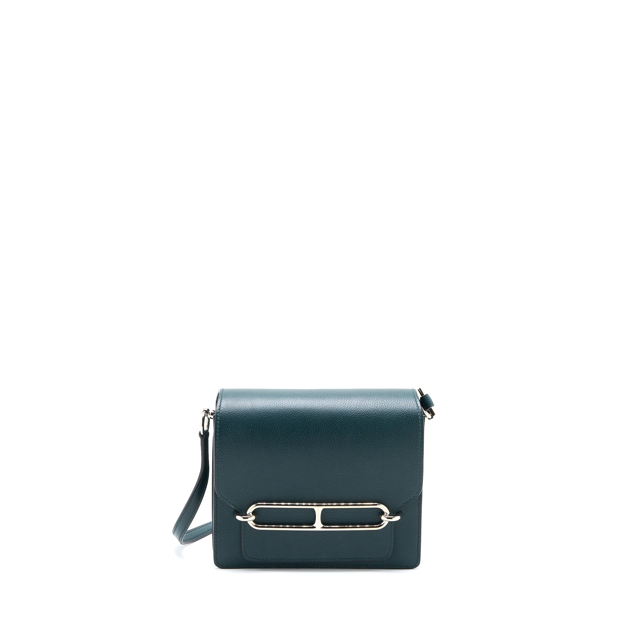 HERMES MINI ROULIS EVERCOLOUR VERT CYPRESS SHW