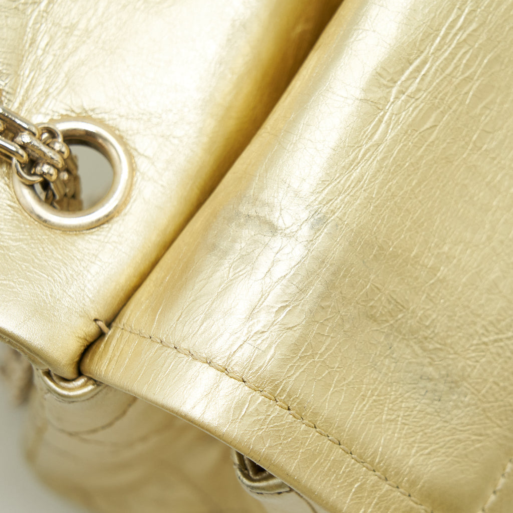 CHANEL 2.55 REISSUE 226 DOUBLE FLAP BAG GOLD GHW
