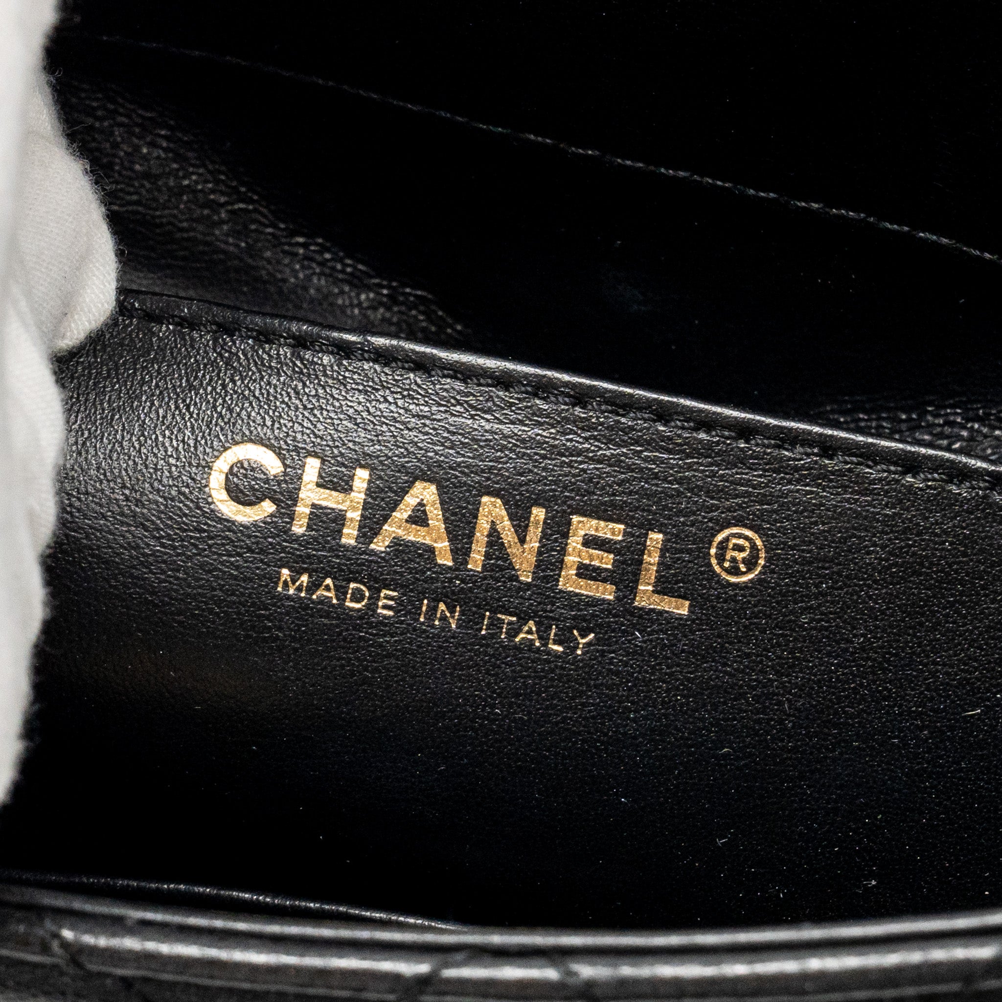 CHANEL 22K RETRO CLASSIC NEW SQUARE LARGE FLAP BAG GOATSKIN BLACK GHW (MICROCHIP)