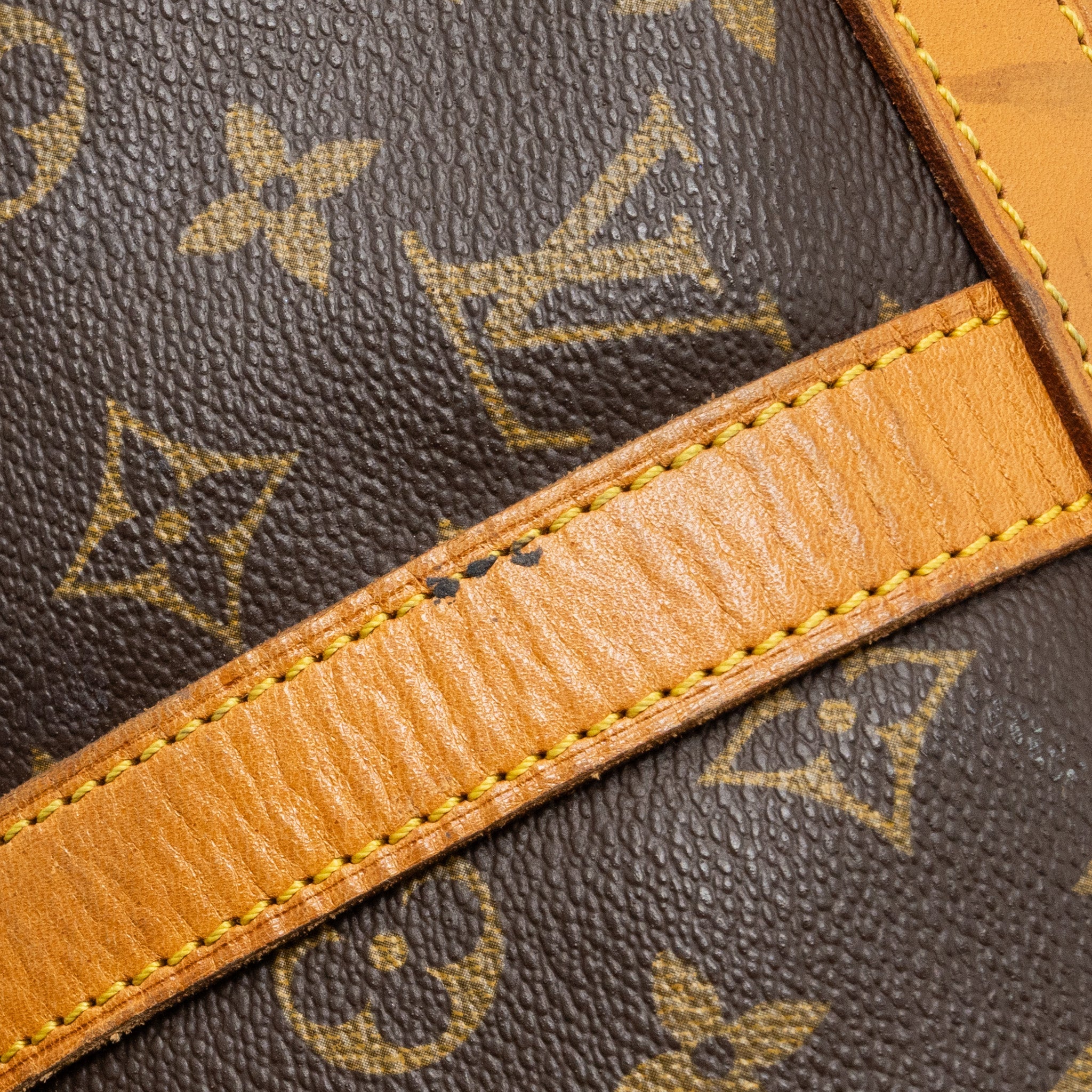 LOUIS VUITTON VINTAGE ZIPPER TRAVEL BAG MONOGRAM CANVAS GHW