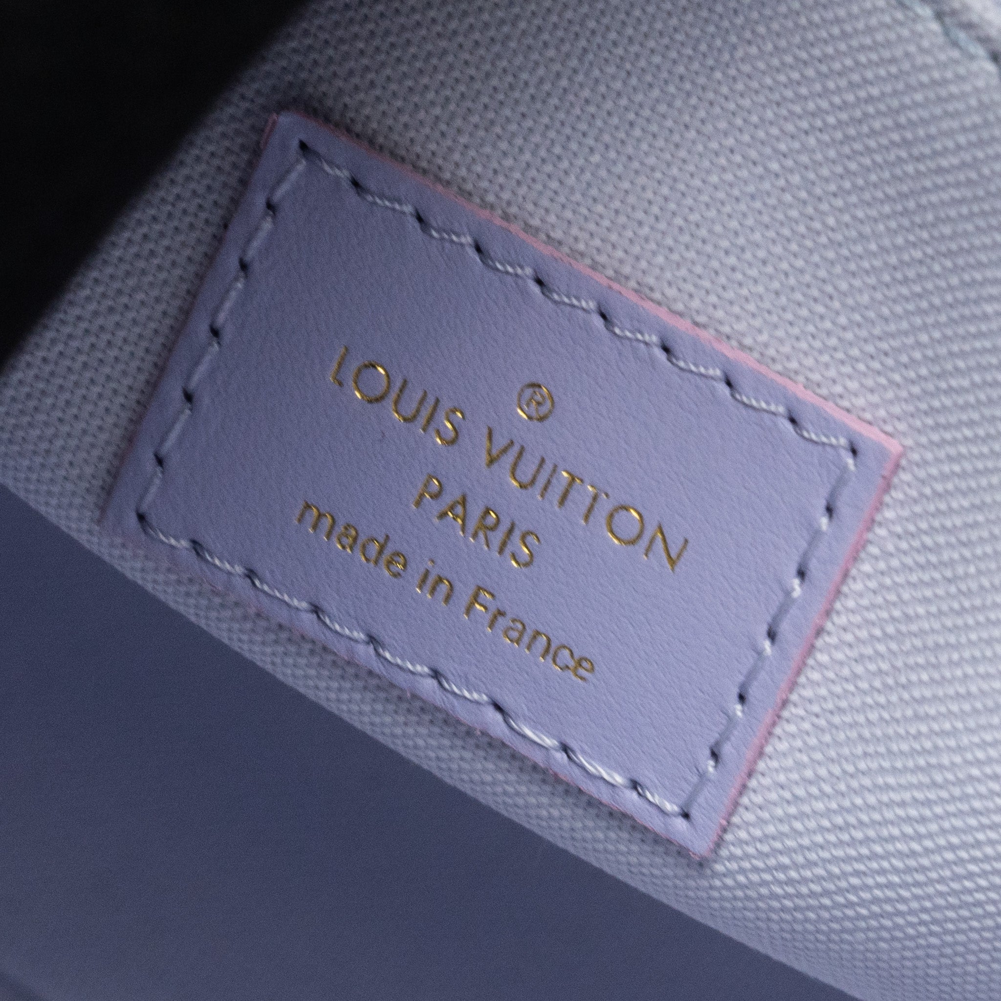 LOUIS VUITTON ONTHEGO PM CALFSKIN SUNRISE PASTEL MULTICOLOUR PINK / PURPLE GHW