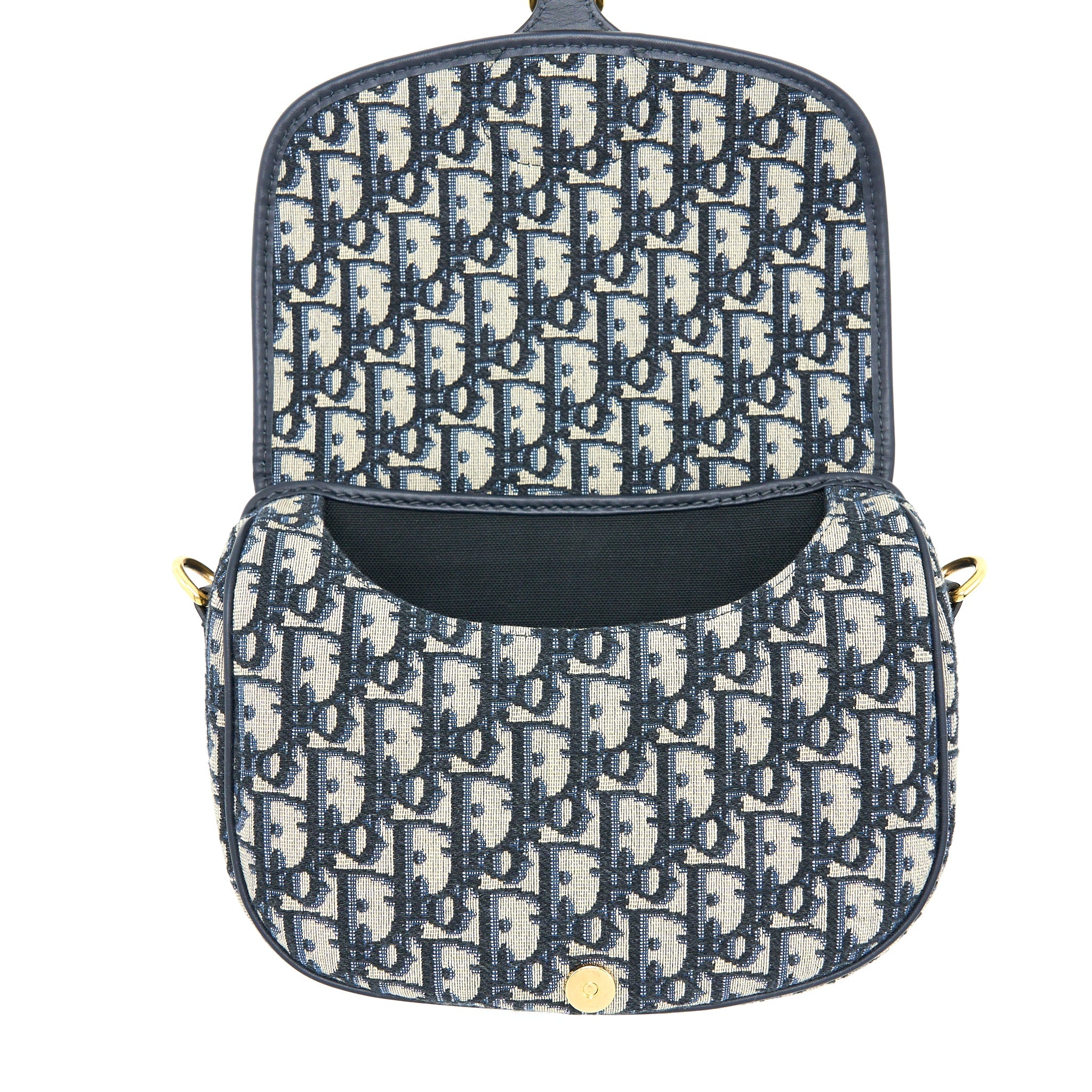 DIOR MEDIUM BOBBY BAG BLUE DIOR OBLIQUE JACQUARD GHW