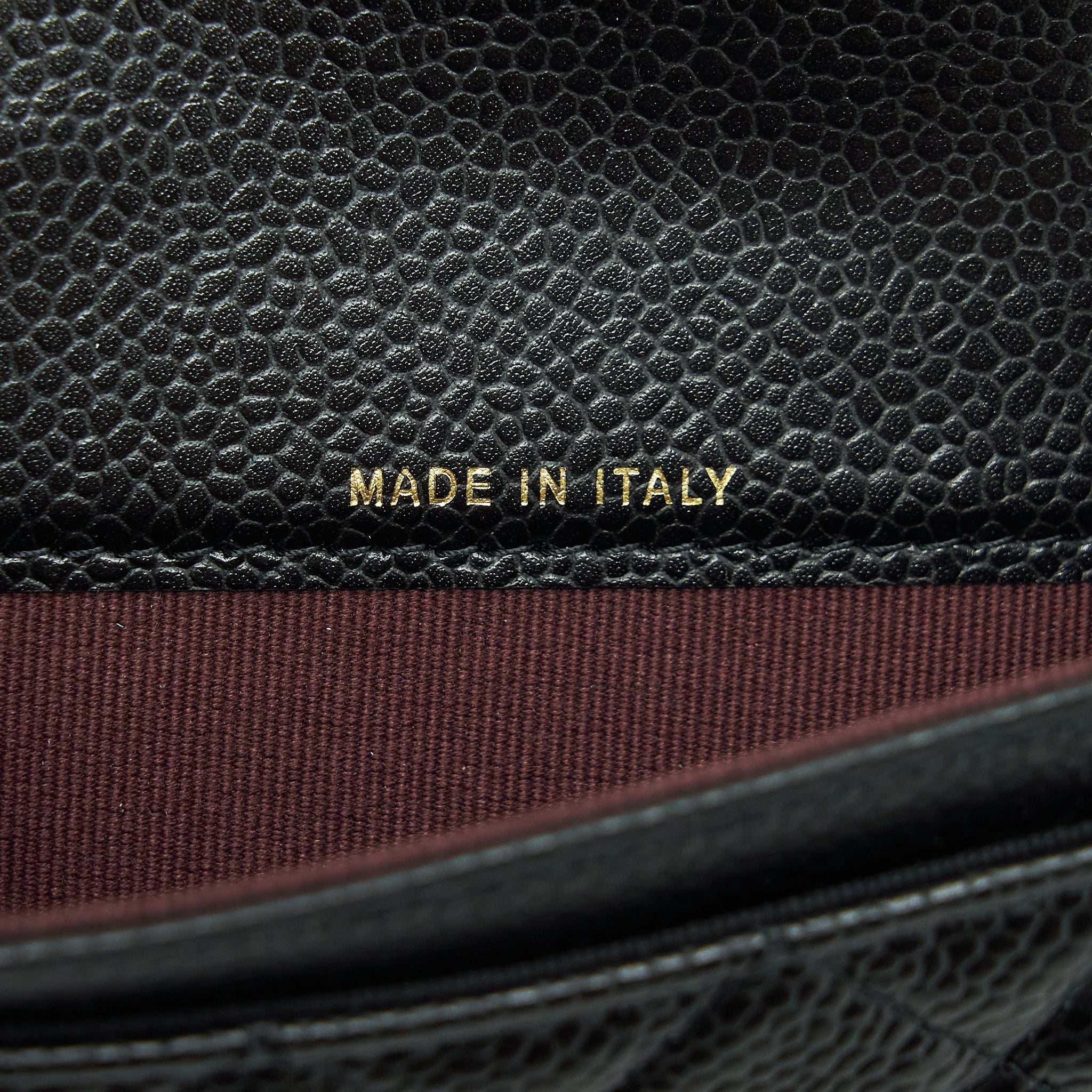 CHANEL CLASSIC FLAP CARD HOLDER CAVIAR BLACK GHW