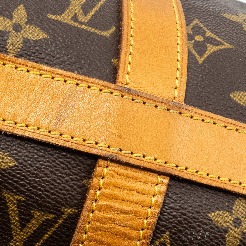 LOUIS VUITTON VINTAGE ZIPPER TRAVEL BAG MONOGRAM CANVAS GHW
