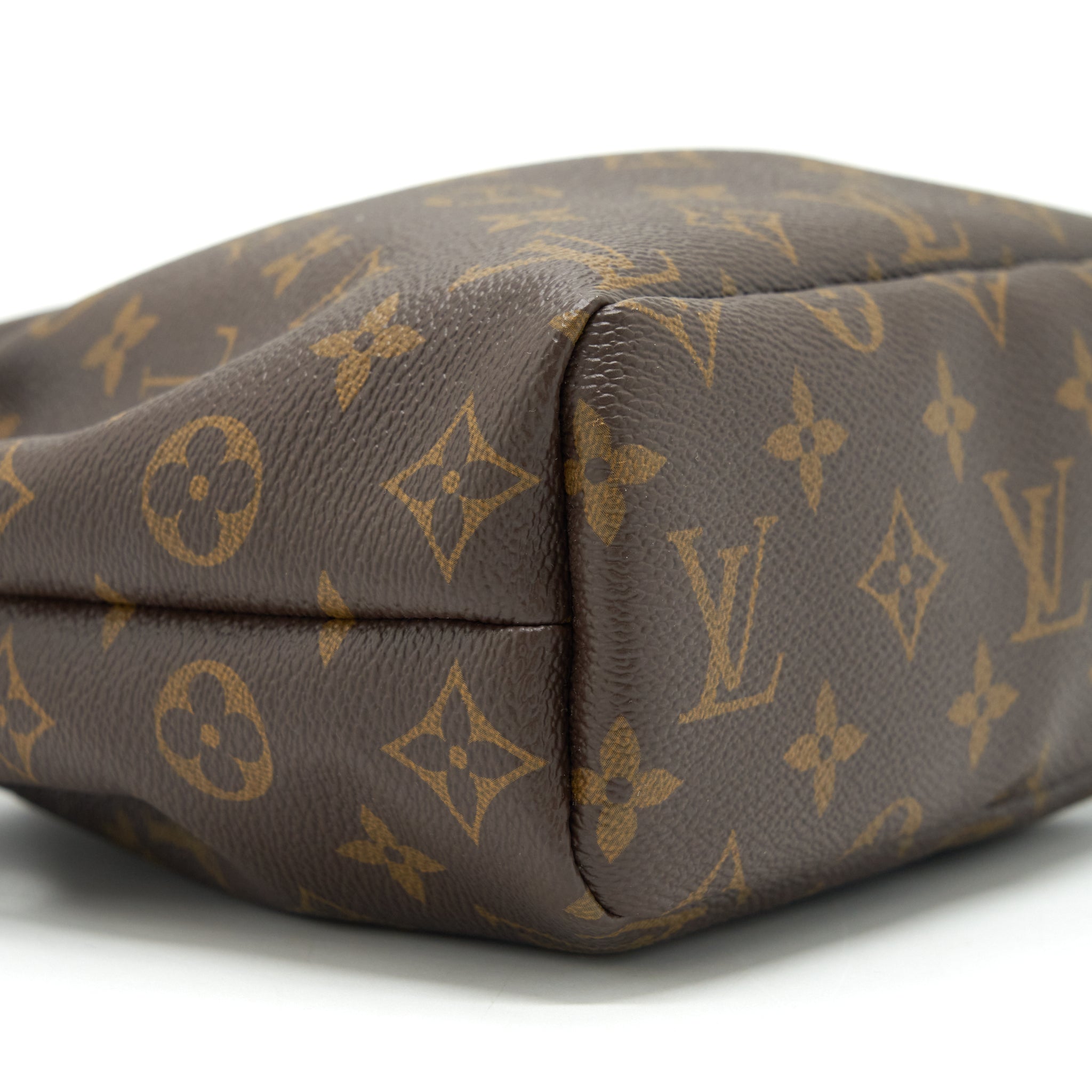 LOUIS VUITTON NOE POUCH MONOGRAM CANVAS / FUCHSIA WITH BANDOULIERE SHOULDER STRAP