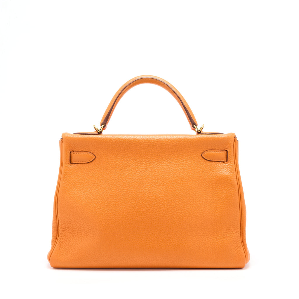 HERMES KELLY 32 CLEMENCE 93 ORANGE GHW