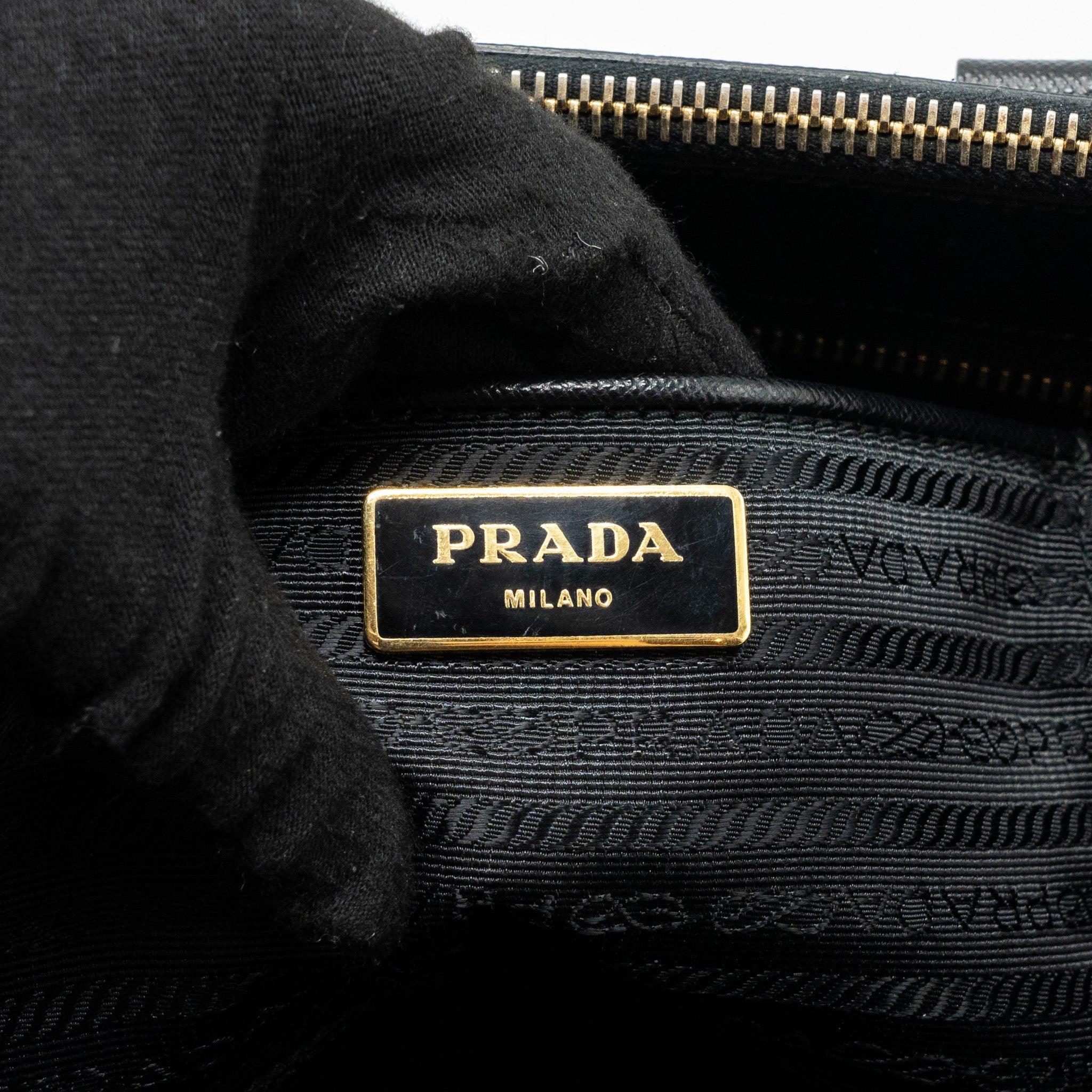 PRADA GALLERIA SAFFIANO TOTE BAG CALFSKIN BLACK GHW