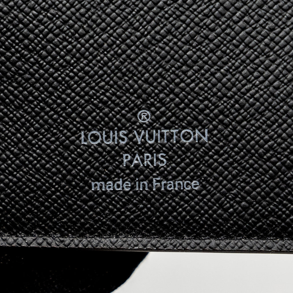 LOUIS VUITTON X NIGO BRAZZA LONG WALLET LIMITED EDITION GIANT DAMIER EBENE COATED CANVAS BLACK HARDWARE