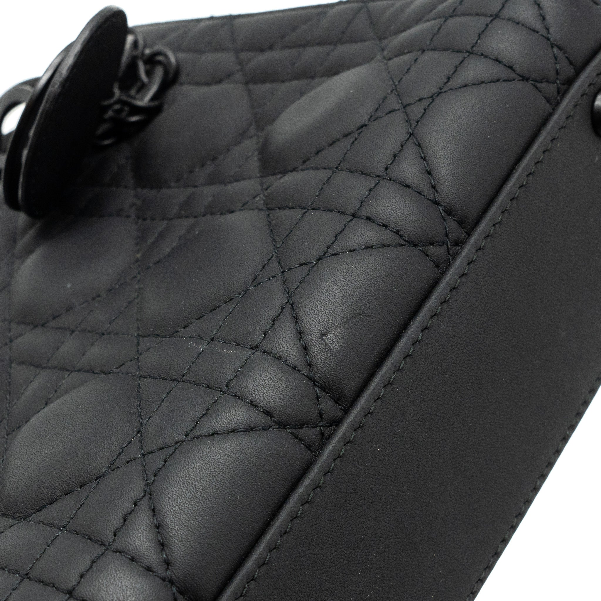 DIOR MINI LADY DIOR CALFSKIN SO BLACK