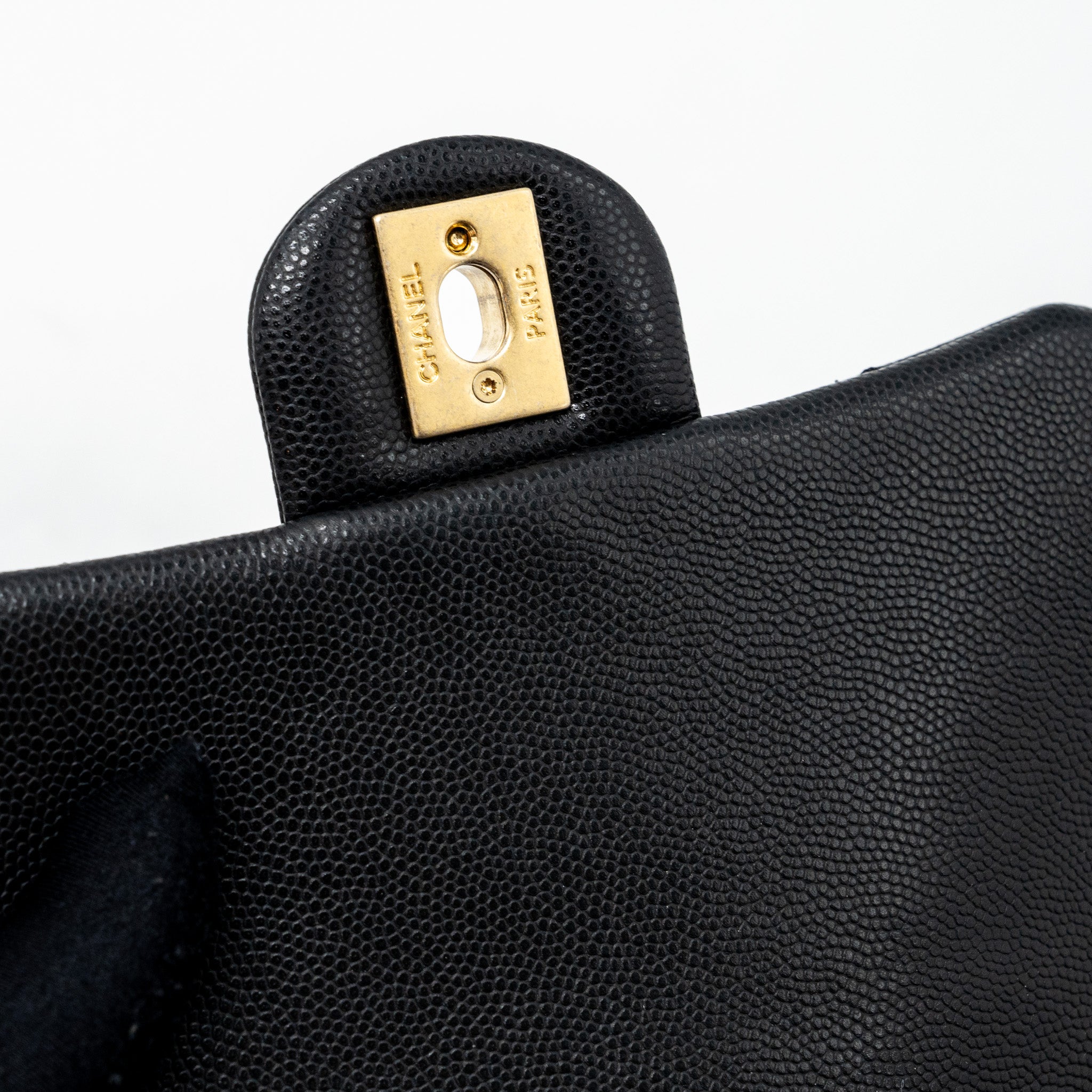 CHANEL MINI TWIST YOUR BUTTON SQUARE FLAP BAG CAVIAR BLACK GHW
