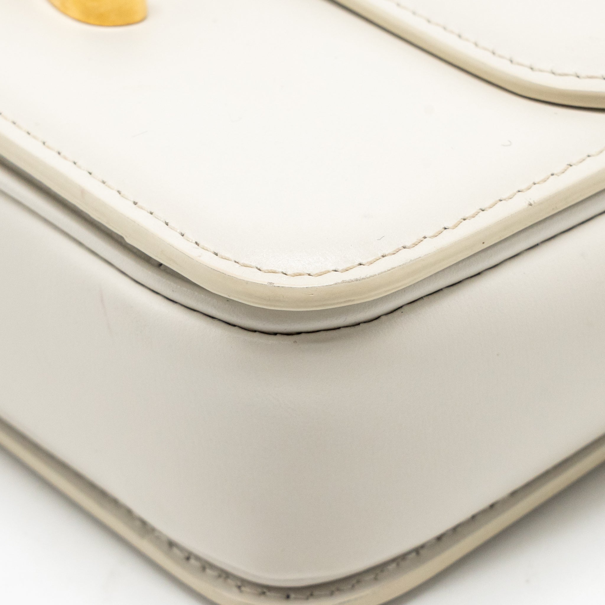 CELINE TEEN TRIOMPHE BAG CALFSKIN WHITE IVORY GHW
