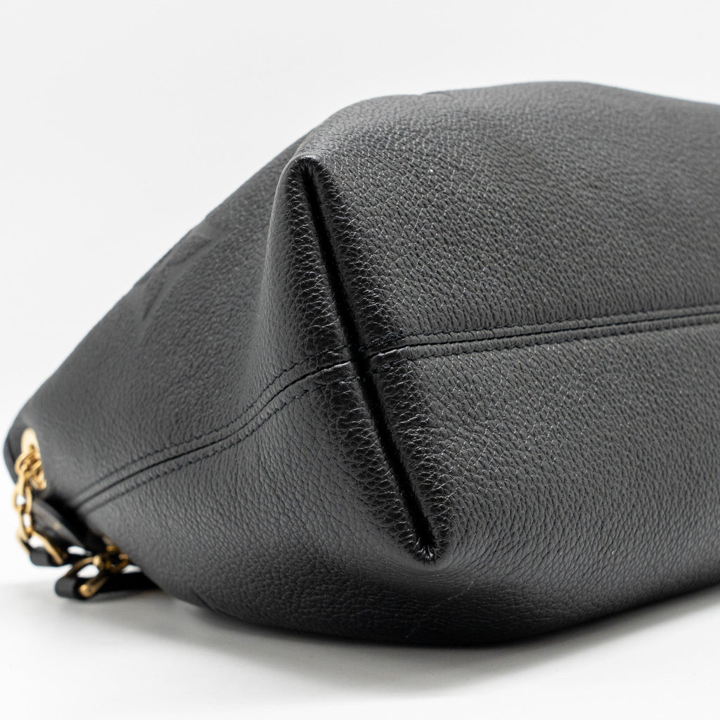 LOUIS VUITTON BUNDLE BAG MONOGRAM EMPREINTE LEATHER BLACK GHW