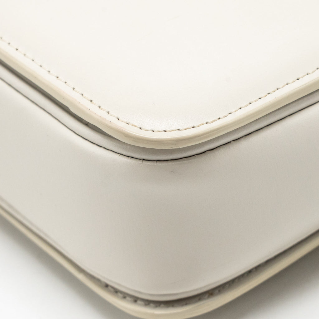 CELINE TEEN TRIOMPHE BAG CALFSKIN WHITE IVORY GHW