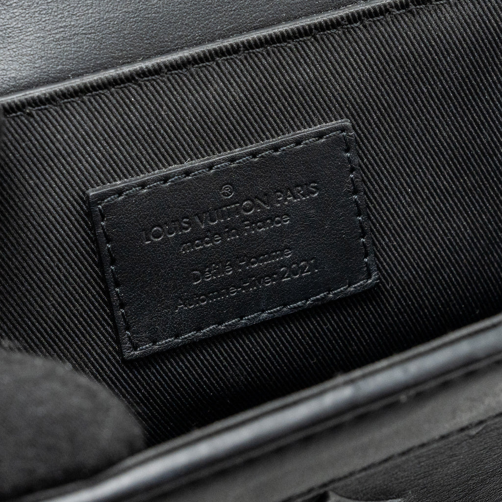 LOUIS VUITTON STEAMER XS CALFSKIN BLACK WITH BLACK HARDWARE(NEW VERSION)