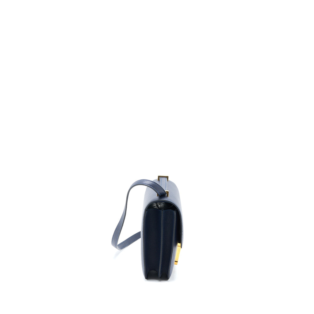 HERMES MINI CONSTANCE EVERCOLOUR BLUE NUIT GHW