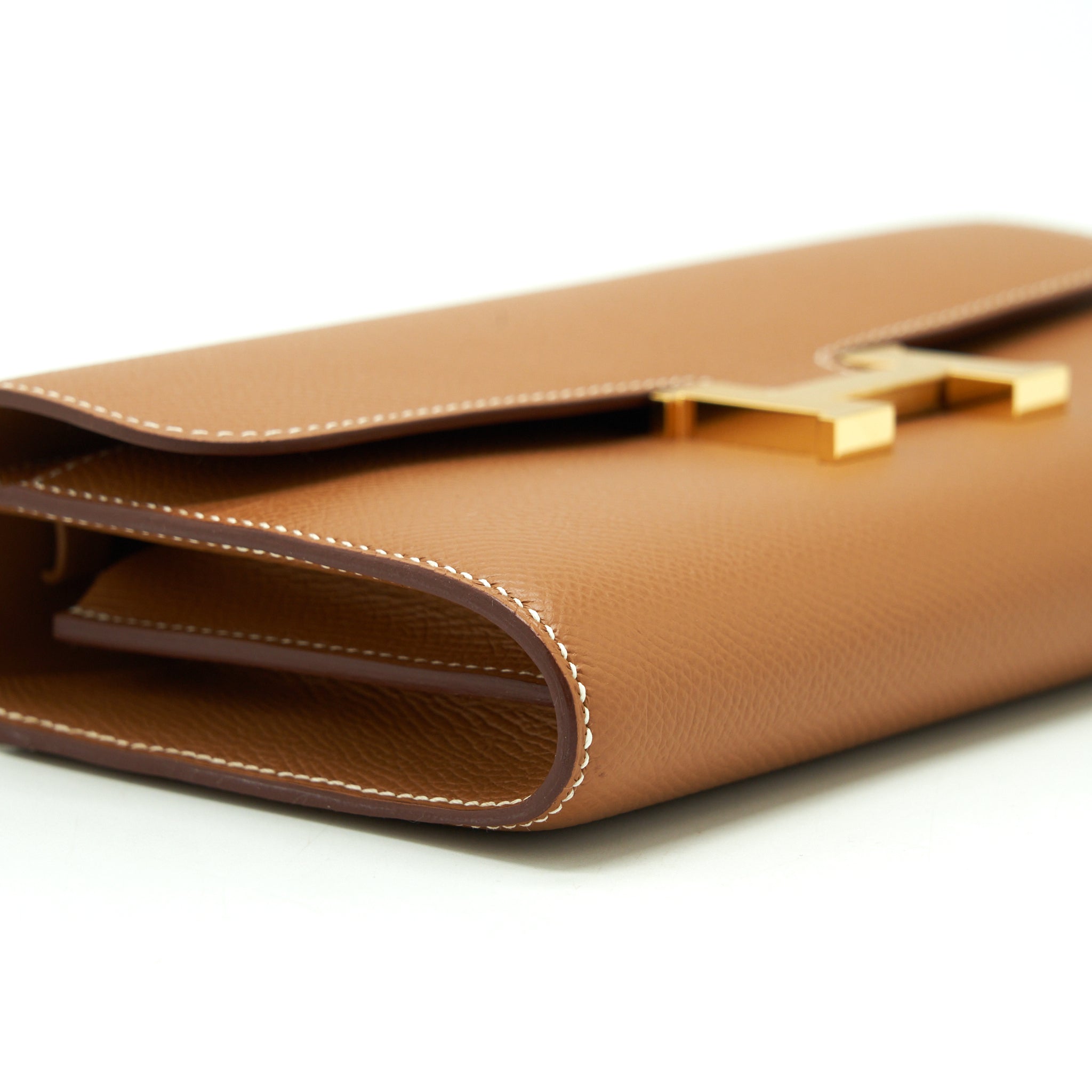 HERMES CONSTANCE LONG TO GO WALLET EPSOM GOLD GHW