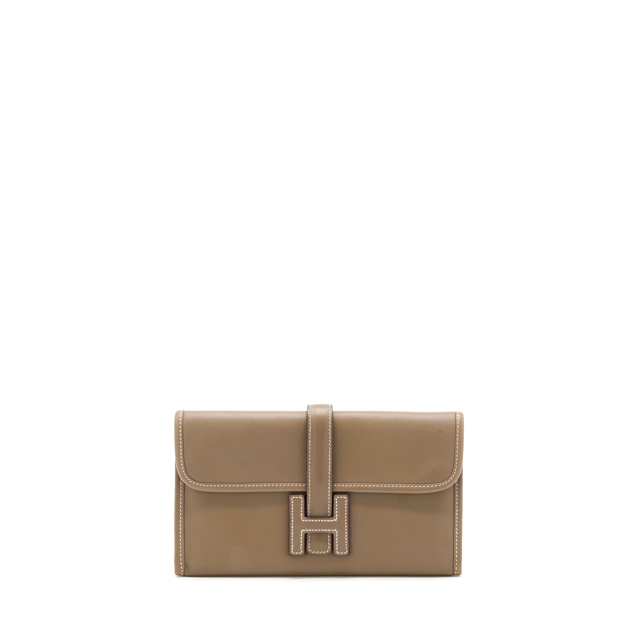 HERMES JIGE DUO WALLET SWIFT ETOUPE SHW