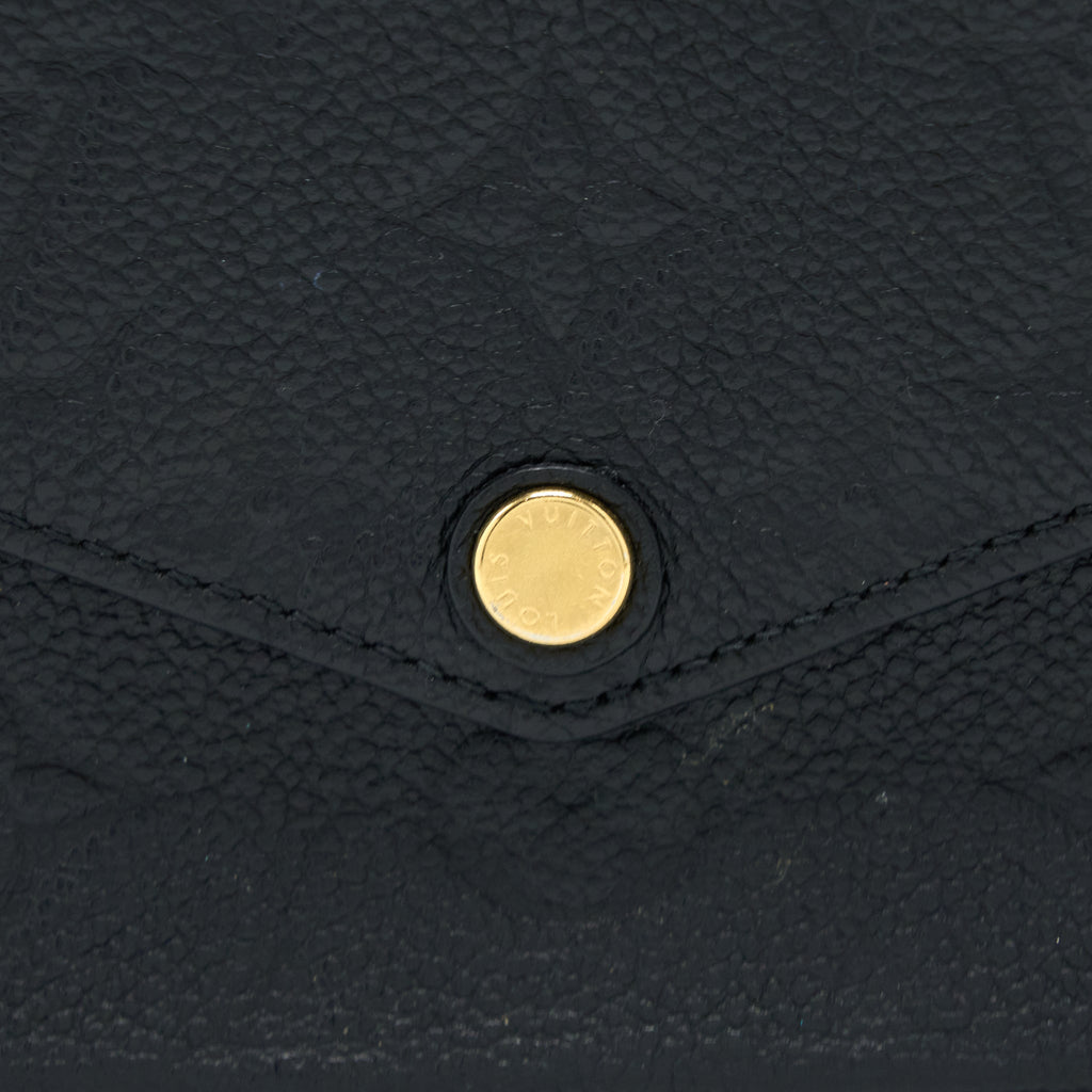 LOUIS VUITTON FELICIE POCHETTE MONOGRAM EMPREINTE BLACK GHW