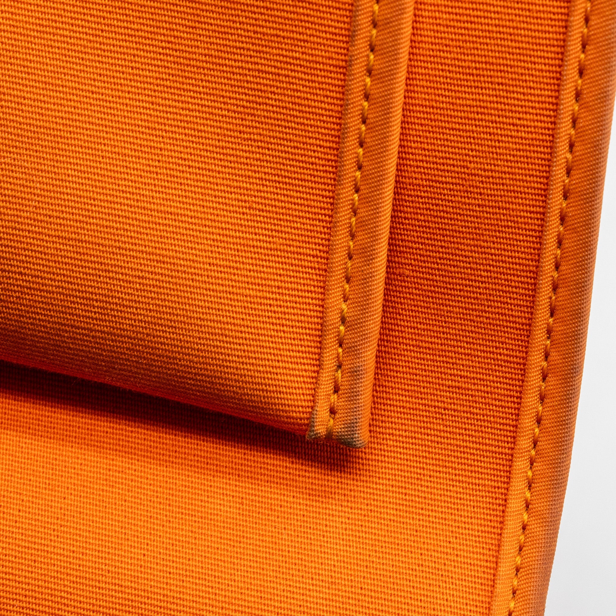 HERMES HERBAG 31 ZIP BAG CANVAS/HUNTER ORANGE SHW